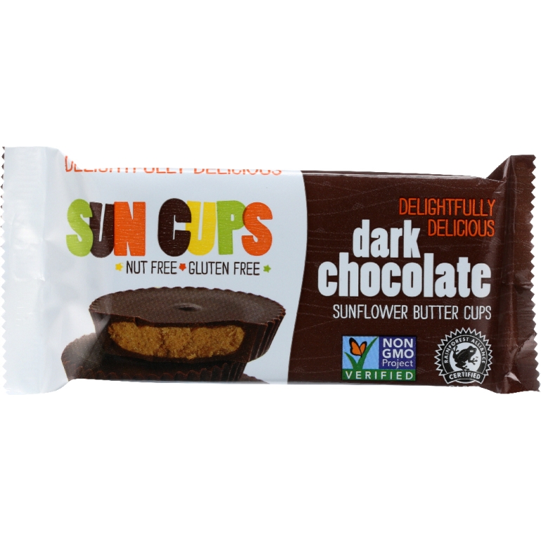 Sunflower Butter Cups Dark Chocolate 2 Cups, 1.5 Oz