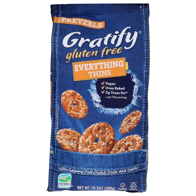 Pretzel Everything Thins Gluten Free, 10.5 oz