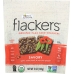 Flackers Flax Seed Crackers Savory Garlic-Onion-Basil and Red Chile Pepper, 5 oz