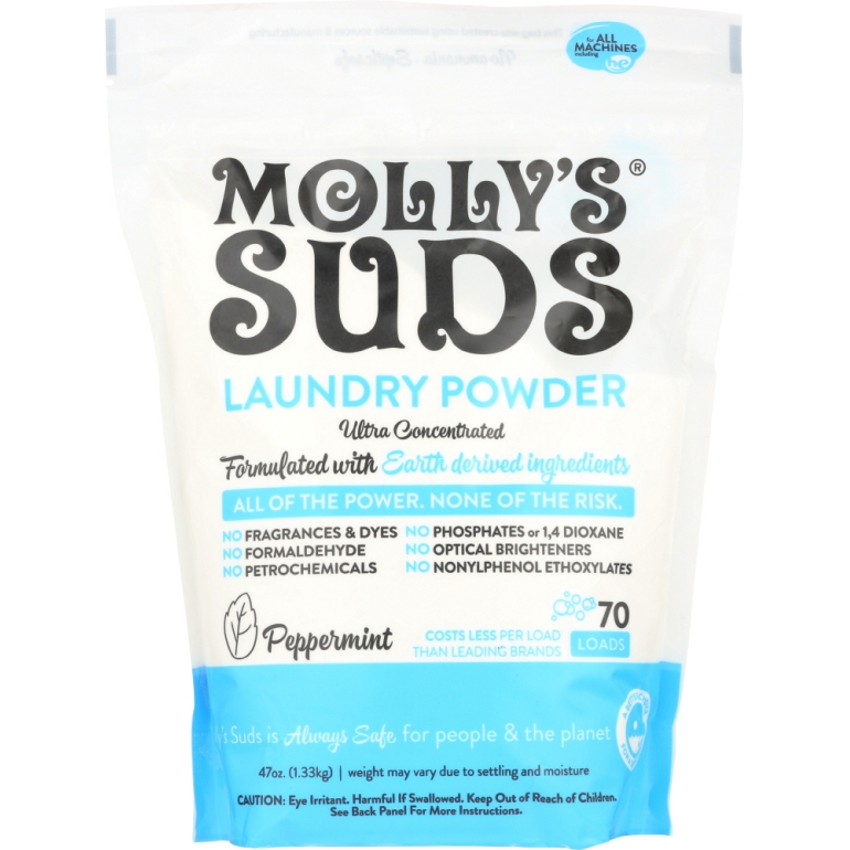 Laundry Detergent Powder Peppermint 70 Loads, 47 oz 2.6 LB