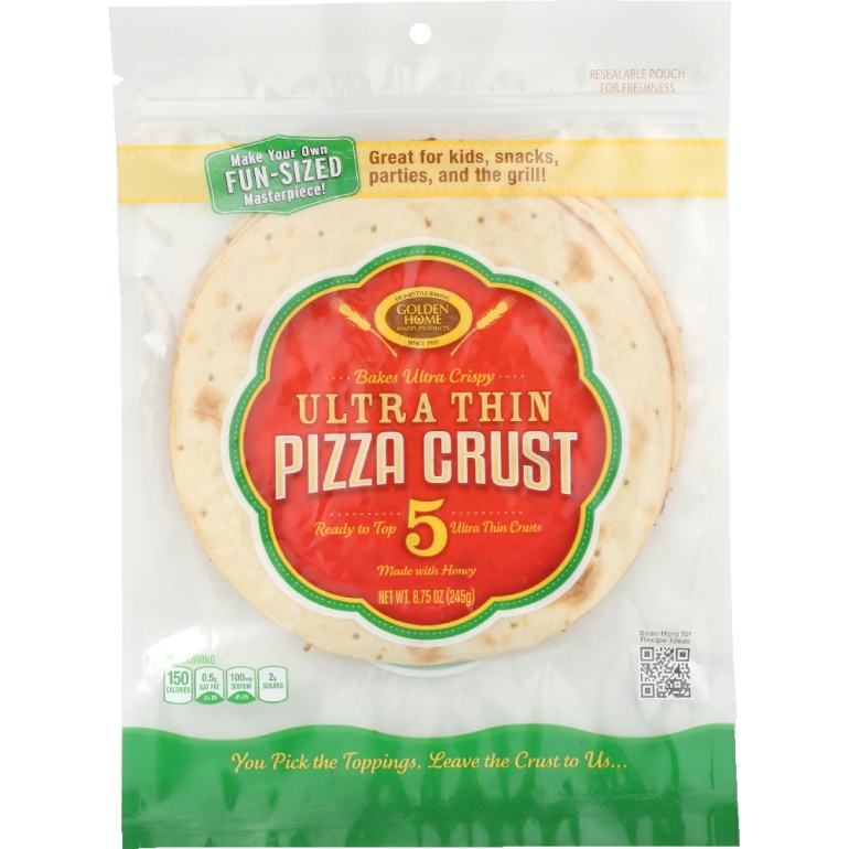 Ultra Thin and Ultra Crispy Pizza Crusts 7Inch, 8.75 oz