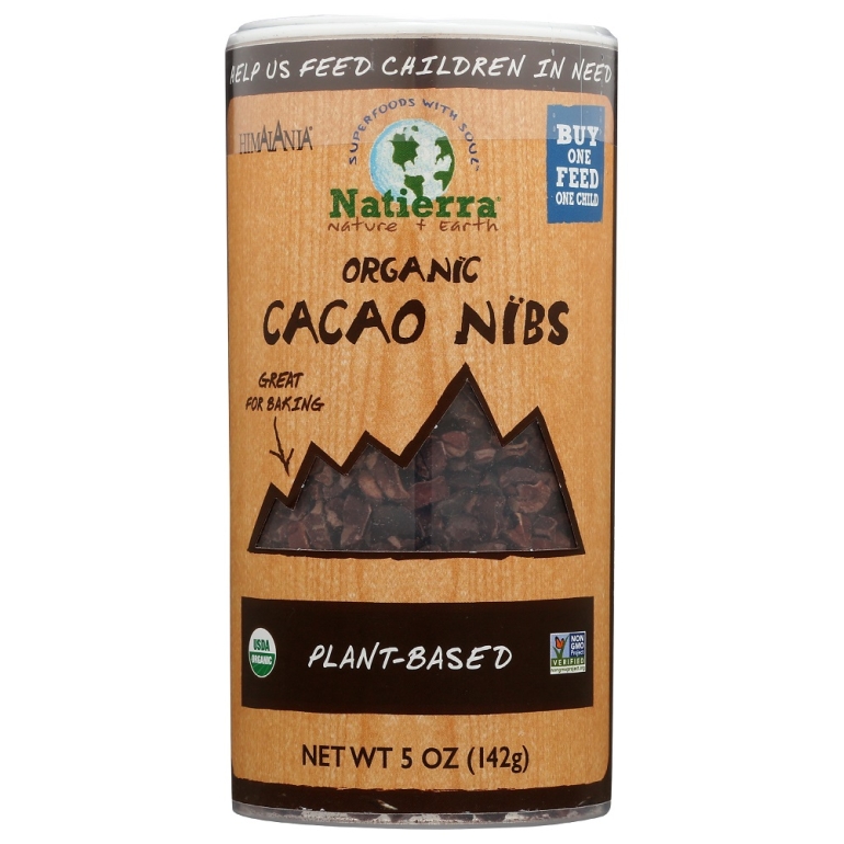 Organic Cacao Nibs Shaker, 5 oz