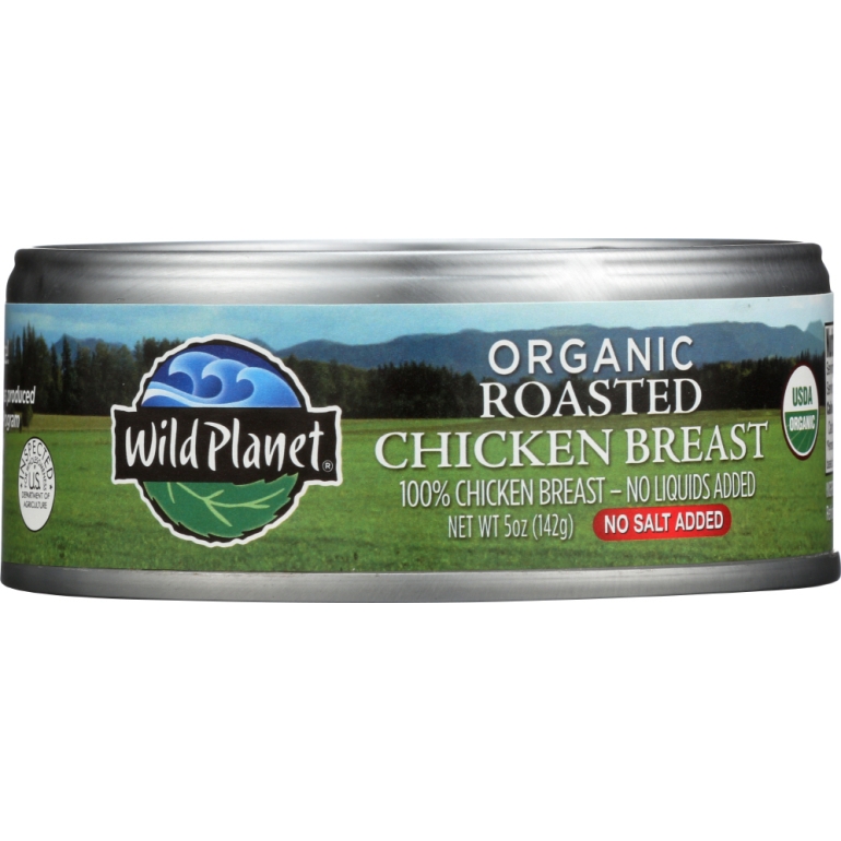 Organic Roasted Chicken Breast with No Salt Added, 5 oz