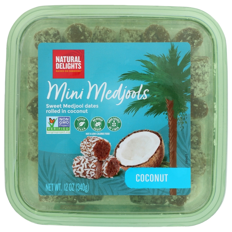 Natural Delights Coconut Date Rolls, 12 oz