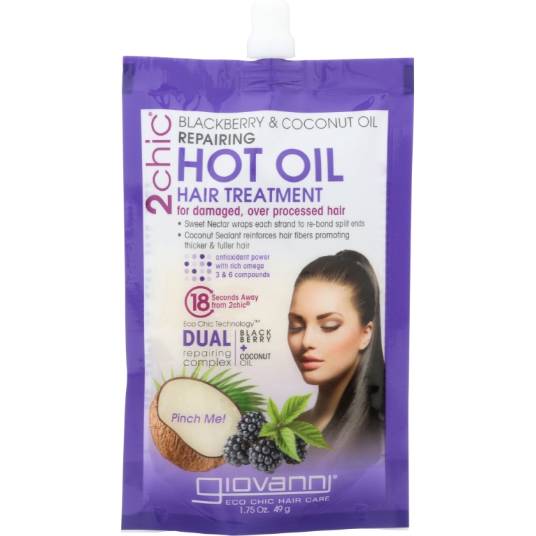 2chic Repairing Hot Oil Hair Treatment Blackberry & Coconut Oil, 1.75 oz