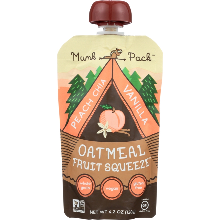 Oatmeal Fruit Squeeze Vanilla 6, 4.2 oz