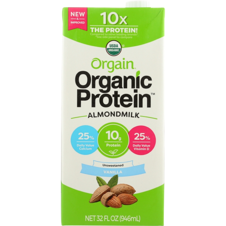 Organic Protein Almond Milk Unsweetened Vanilla, 32 oz