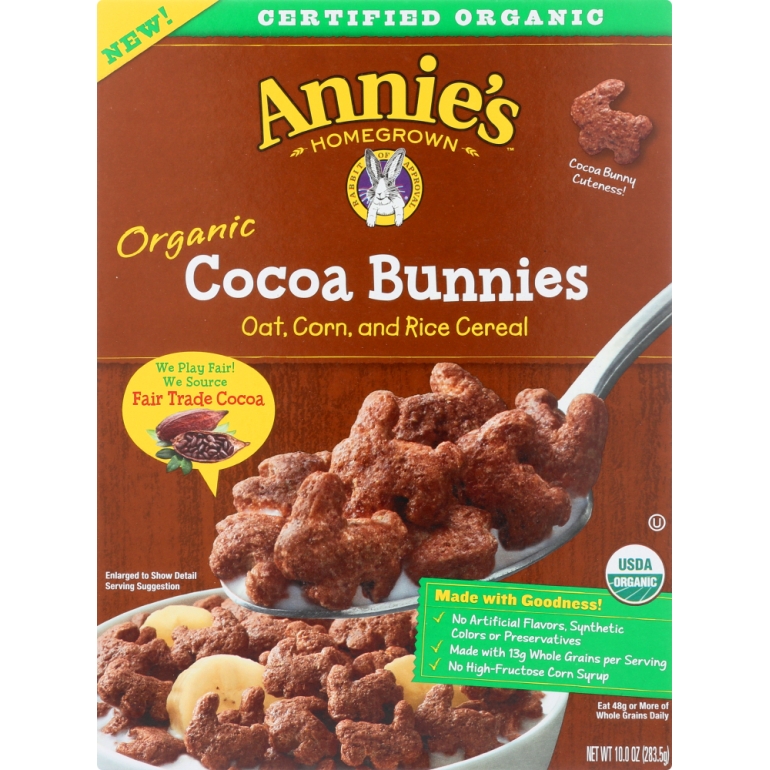 Organic Cocoa Bunnies Cereal, 10 oz