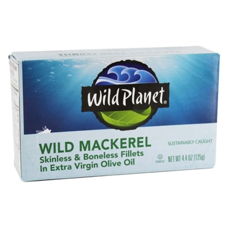 Mackerel Wild Fillet in Extra Virgin Olive Oil, 4.4 oz