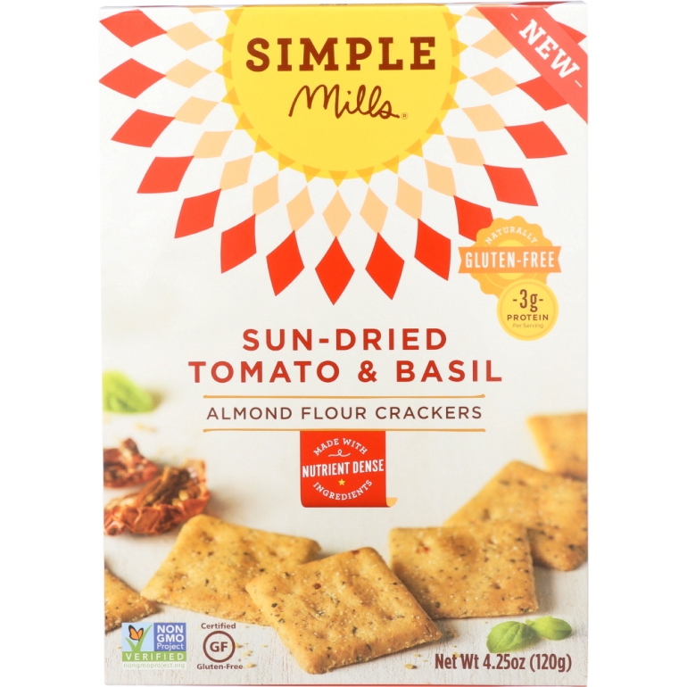 Sundried Tomato Basil Crackers, 4.25 oz