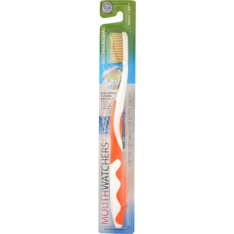 Toothbrush Adult Manual Orange, 1 ea