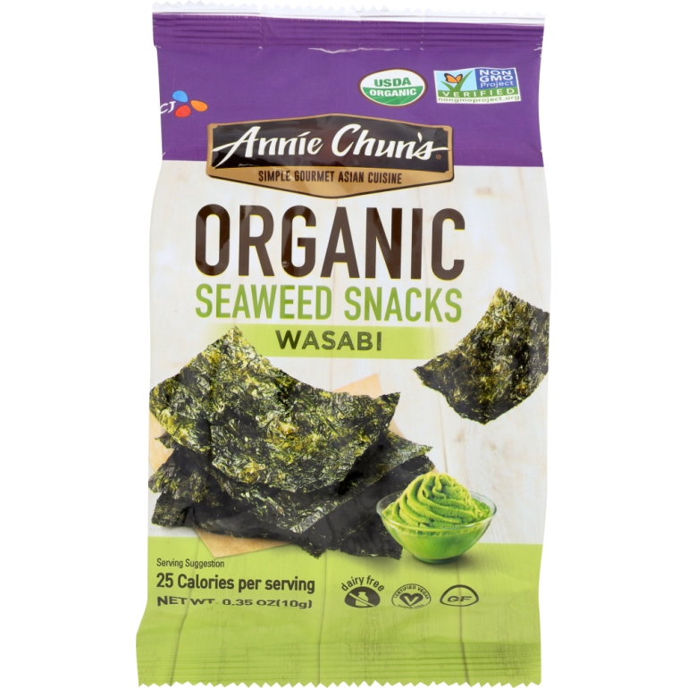 Organic Seaweed Snack Wasabi, 0.35 oz