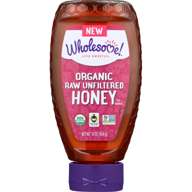Organic Raw Unfiltered Honey, 16 oz