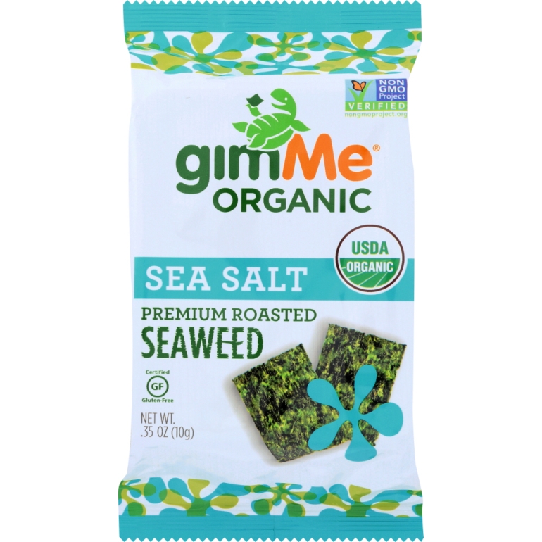 Organic Roasted Seaweed Snacks Sea Salt, 0.35 oz