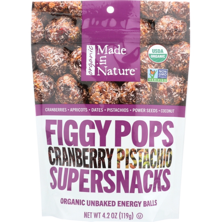 Cranberry Pistachio Figgy Pops, 4.2 oz