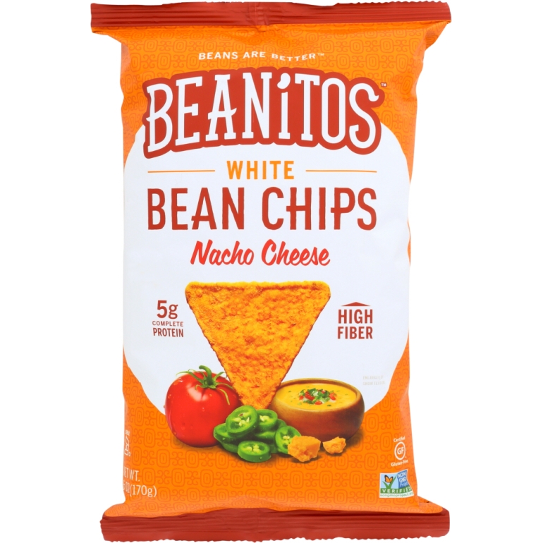 White Bean Chips Nacho Cheese, 4.5 oz