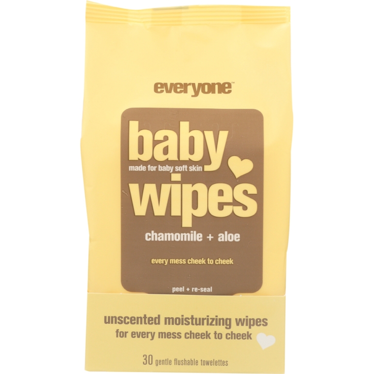 Unscented Baby Wipes, 30 pack