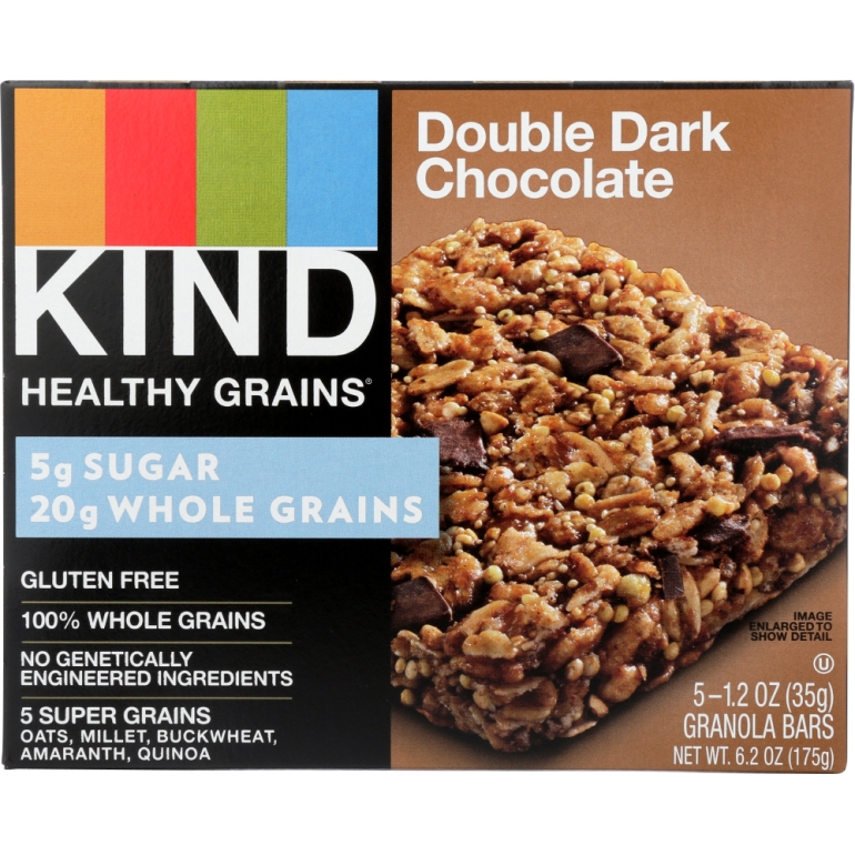 Double Dark Chocolate Healthy Grains Bar, 6.2 oz