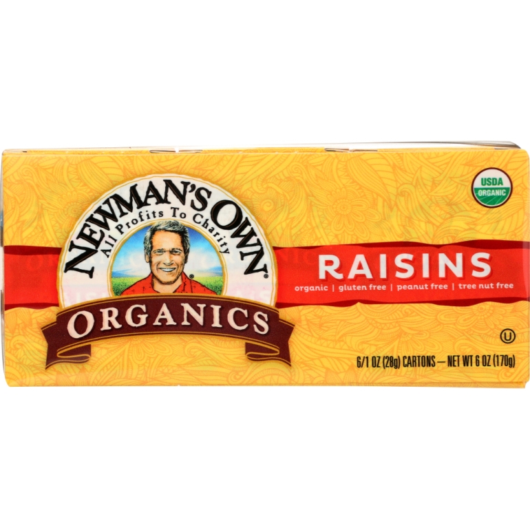 Organic Raisins 1 oz 6 Pack, 6 oz