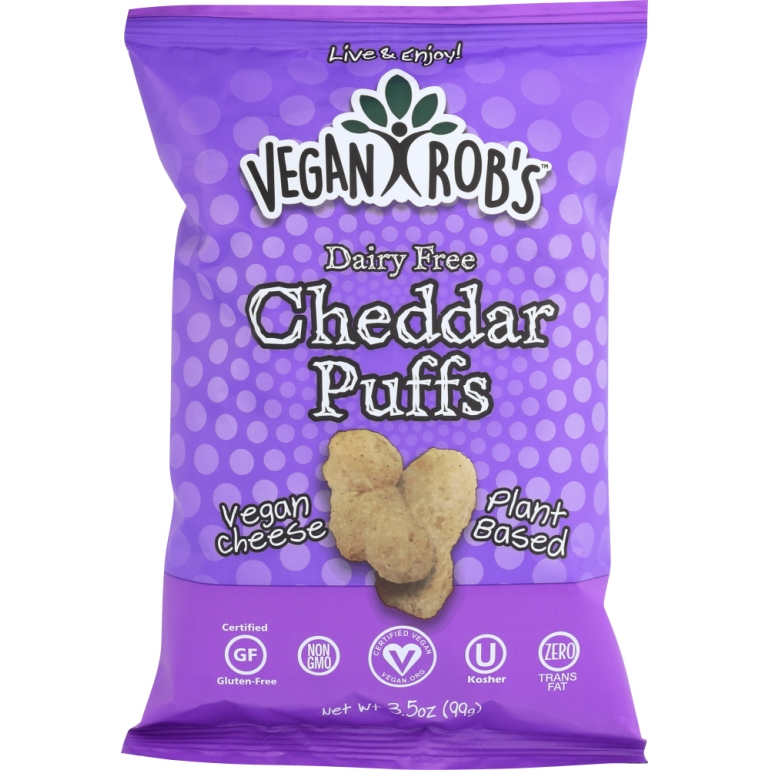 Dairy Free Cheddar Puffs, 3.5 oz