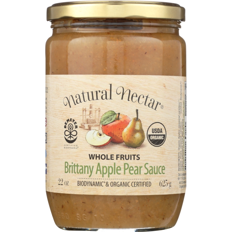 Biodynamic Pear Apple Sauce,  22 oz