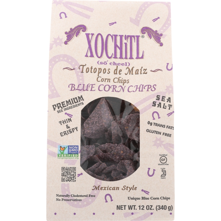 Mexican Style Blue Corn Chips, 12 oz