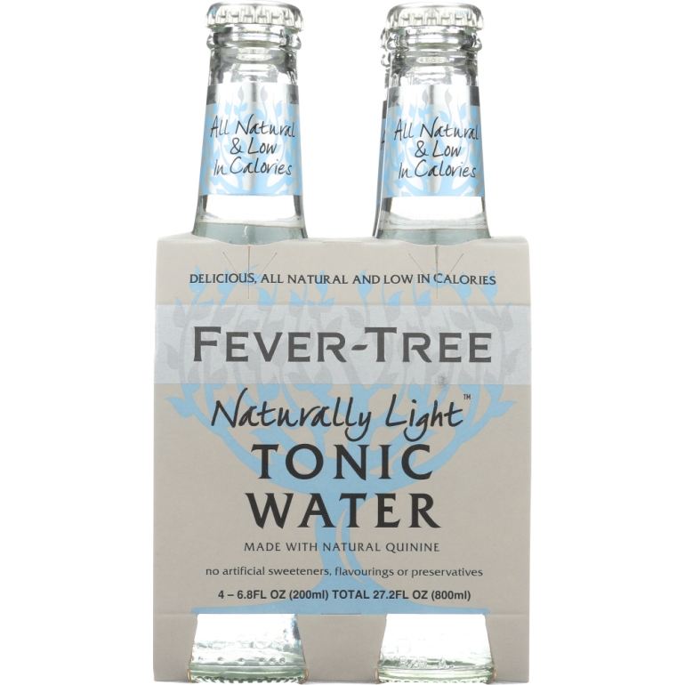 Naturally Light Tonic Water 4x6.8 oz Bottles, 27.2 oz