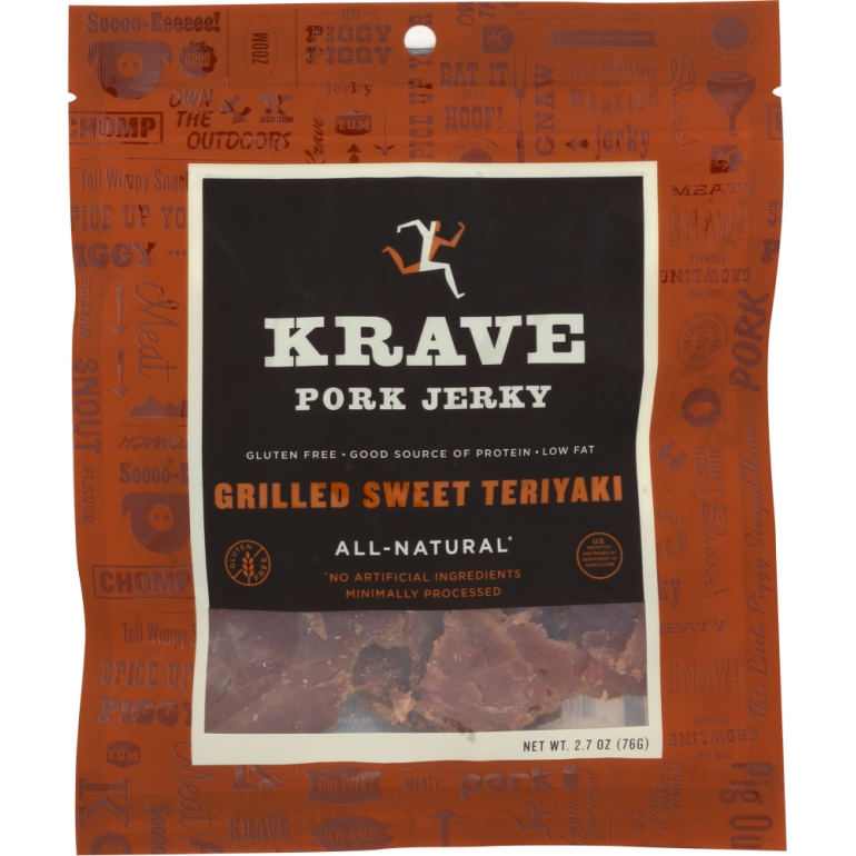 Pork Jerky Grilled Sweet Teriyaki, 2.7 Oz