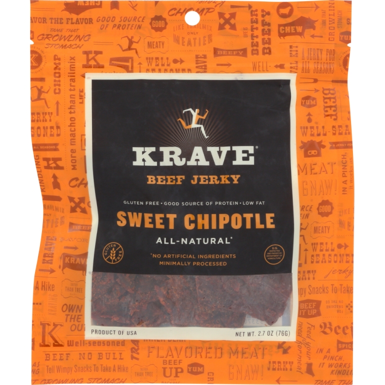 Beef Jerky Sweet Chipotle, 2.7 Oz