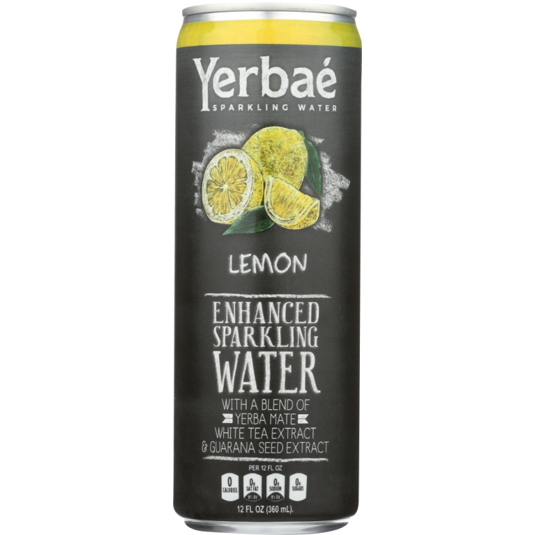 Enhanced Sparkling Water Lemon, 12 fl oz