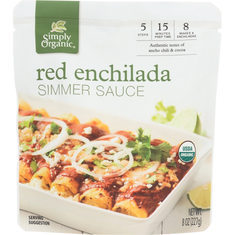 Sauce Red Enchilada Simmer Organic, 8 oz