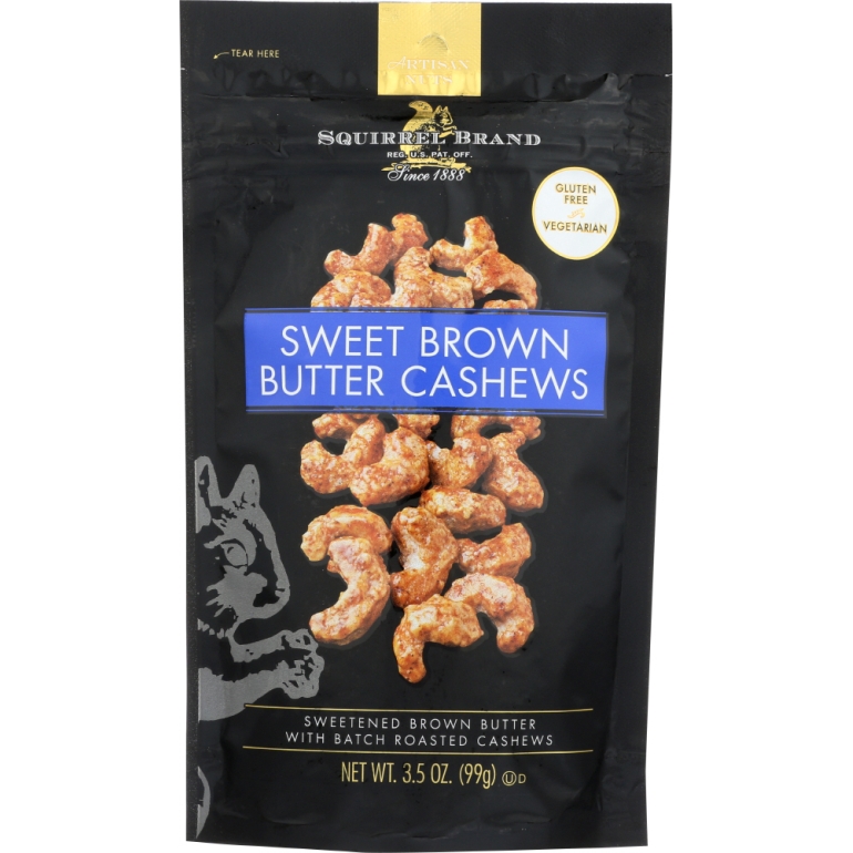 Sweet Brown Butter Cashews, 3.5 oz