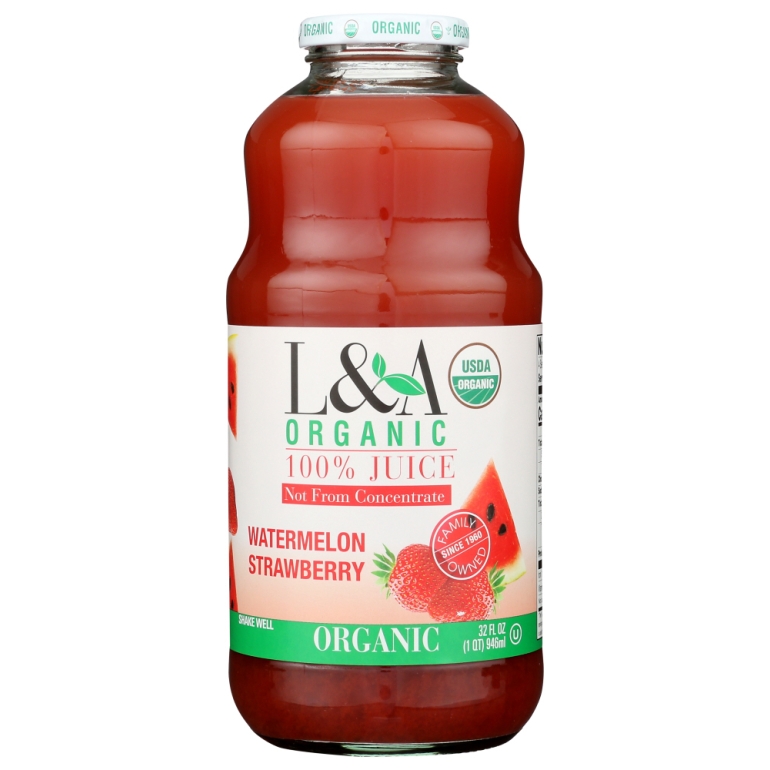 Organic Watermelon Strawberry Juice, 32 Oz