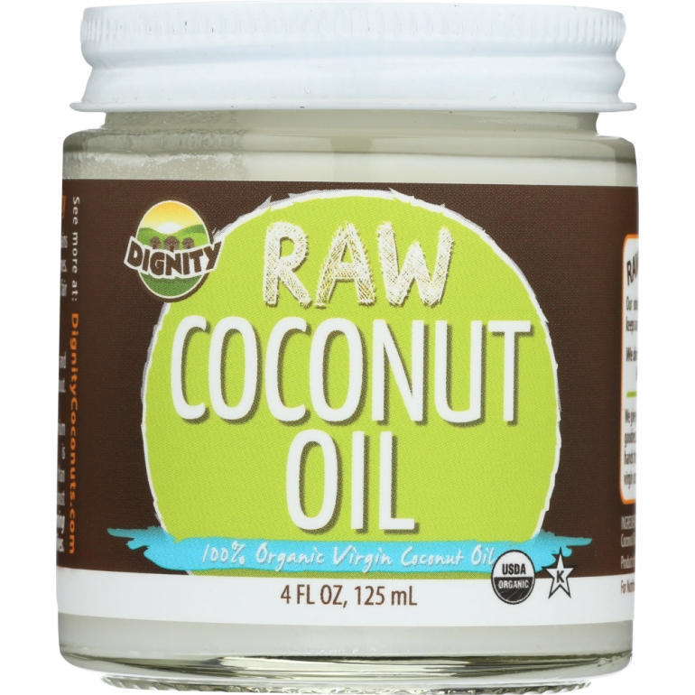 Raw Coconut Oil Organic & Virgin, 4 oz