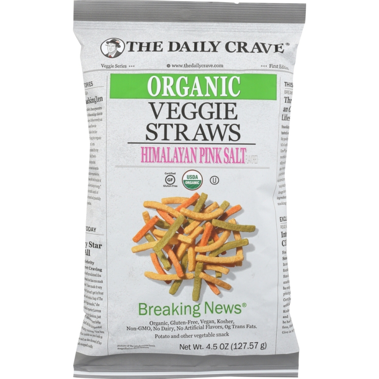 Straw Veggie Organic, 4.5 oz