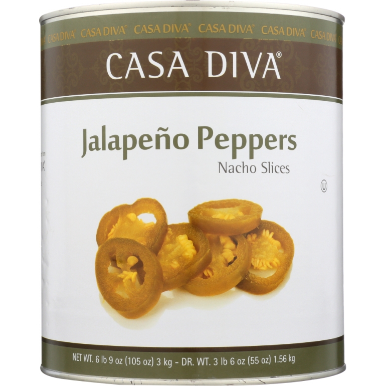 Jalapeno Pepper Sliced, 105 oz