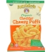 Organic Cheddar Cheesy Puffs, 4 oz