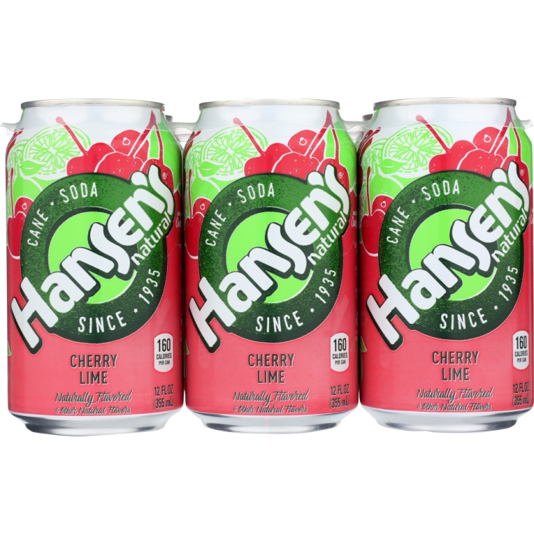 Cane Soda Cherry Lime 6-12oz, 72 oz