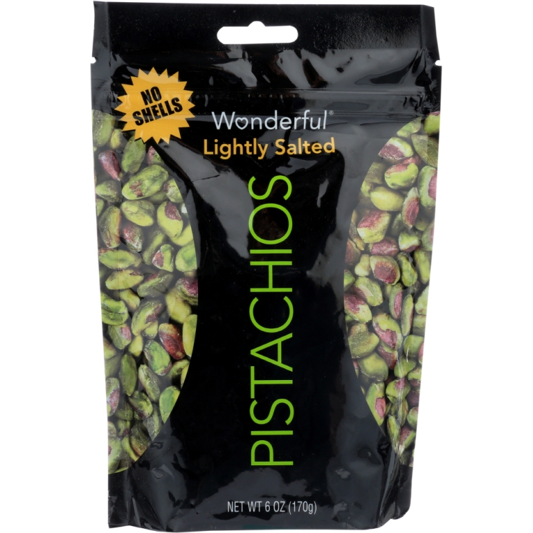 Lightly Salted Pistachios No Shells, 6 oz