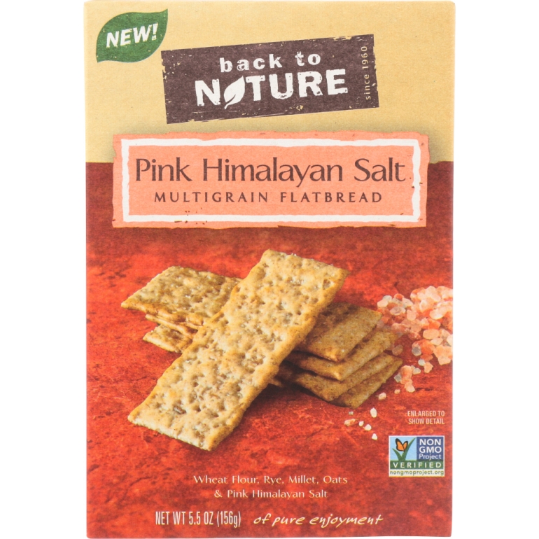 Pink Himalayan Salt Multigrain Flatbread Cracker, 5.5 oz