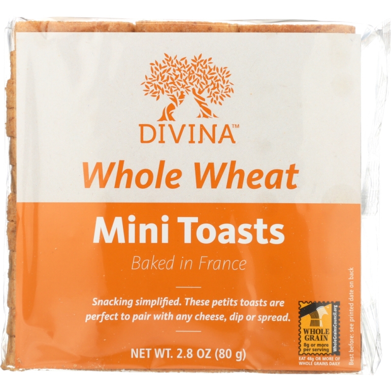 Whole Wheat Mini Toast, 2.8 oz