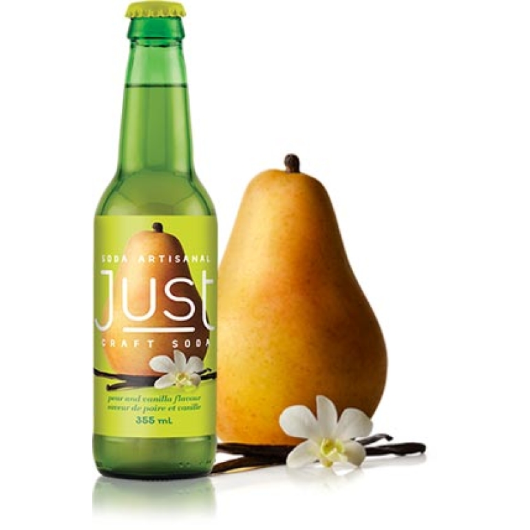 Pear and Vanilla Soda, 12 oz