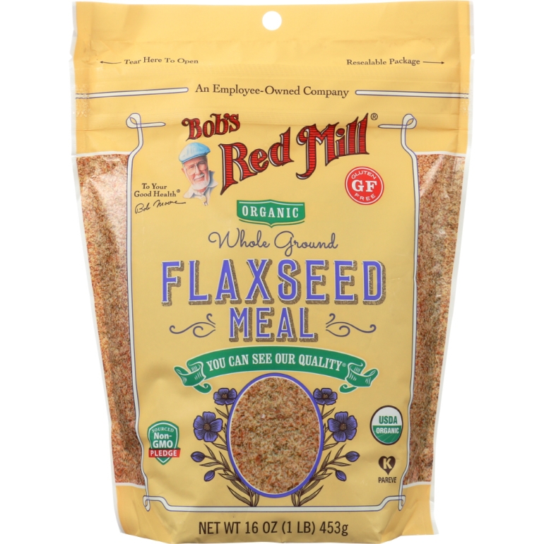 Organic Whole Ground Flaxseed Meal, 16 oz