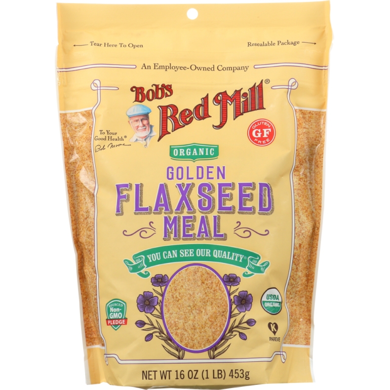 Organic Golden Flaxseed Meal, 16 oz