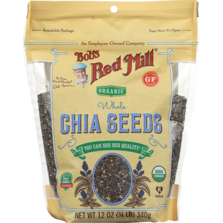 Organic Whole Chia Seeds, 12 oz