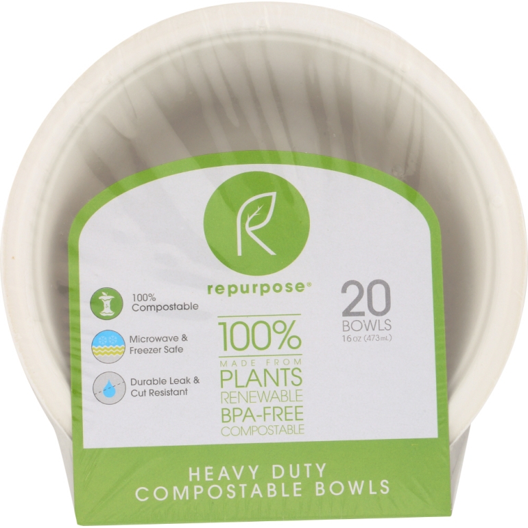 Eco-Friendly Tree Free Paper Bowls, 20 count