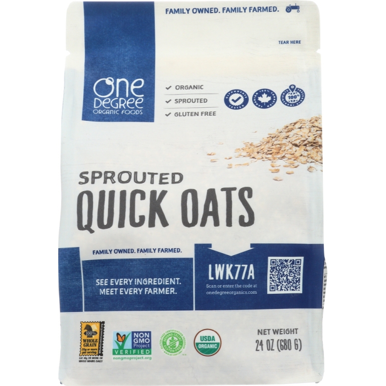 Sprouted Quick Oats, 24 oz