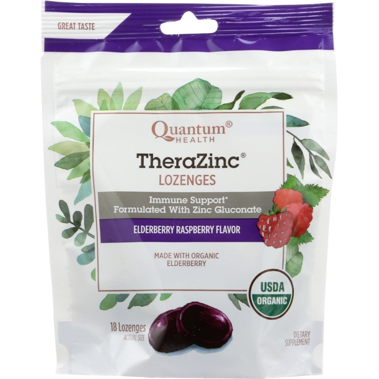 Lozenges TheraZinc Elderberry Organic, 18 ea