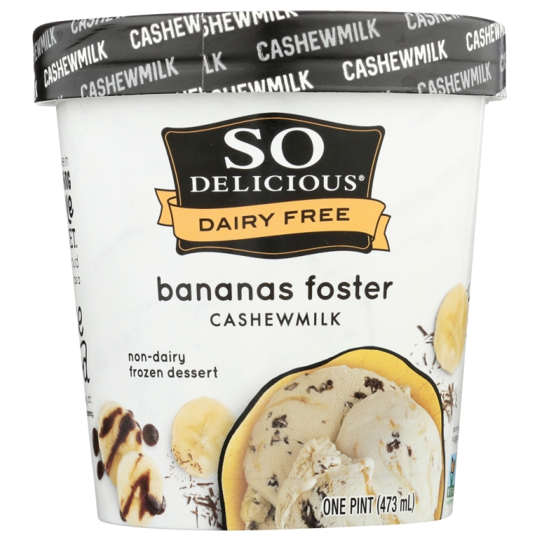 Frozen Cashew Chocolate Drizzled Banana Foster, 16 oz