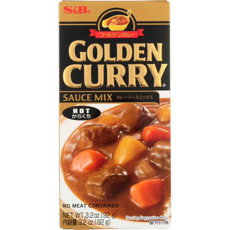 Golden Curry Mix Hot, 3.2 oz